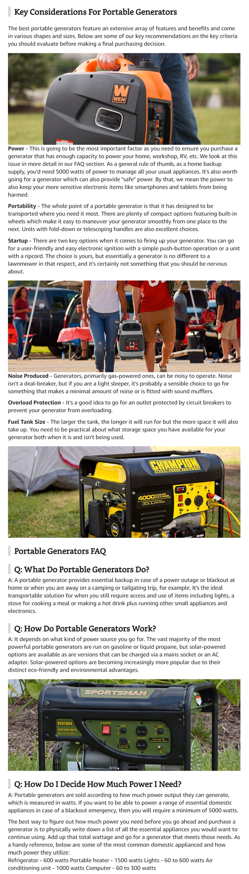 compact generators for sale